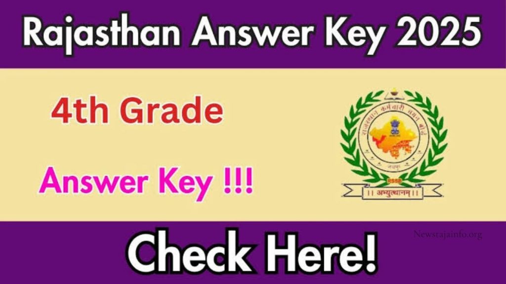 Rajasthan 4th Grade Answer Key 2025 – Download Official PDF Link