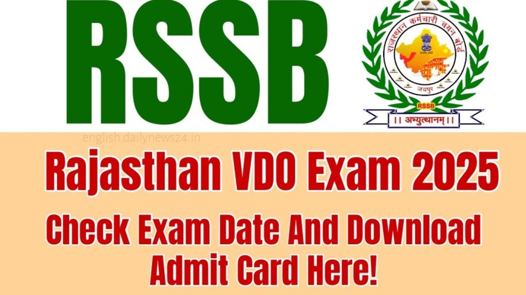 Rajasthan VDO Admit Card 2025 OUT – Download Link, Exam Date, and Complete Details