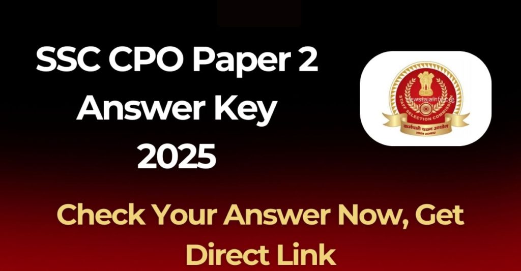 SSC CPO Answer Key 2024 Out – Download Link, Response Sheet, and Objection Details